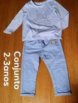 Calças e Blusa Menina 2 anos