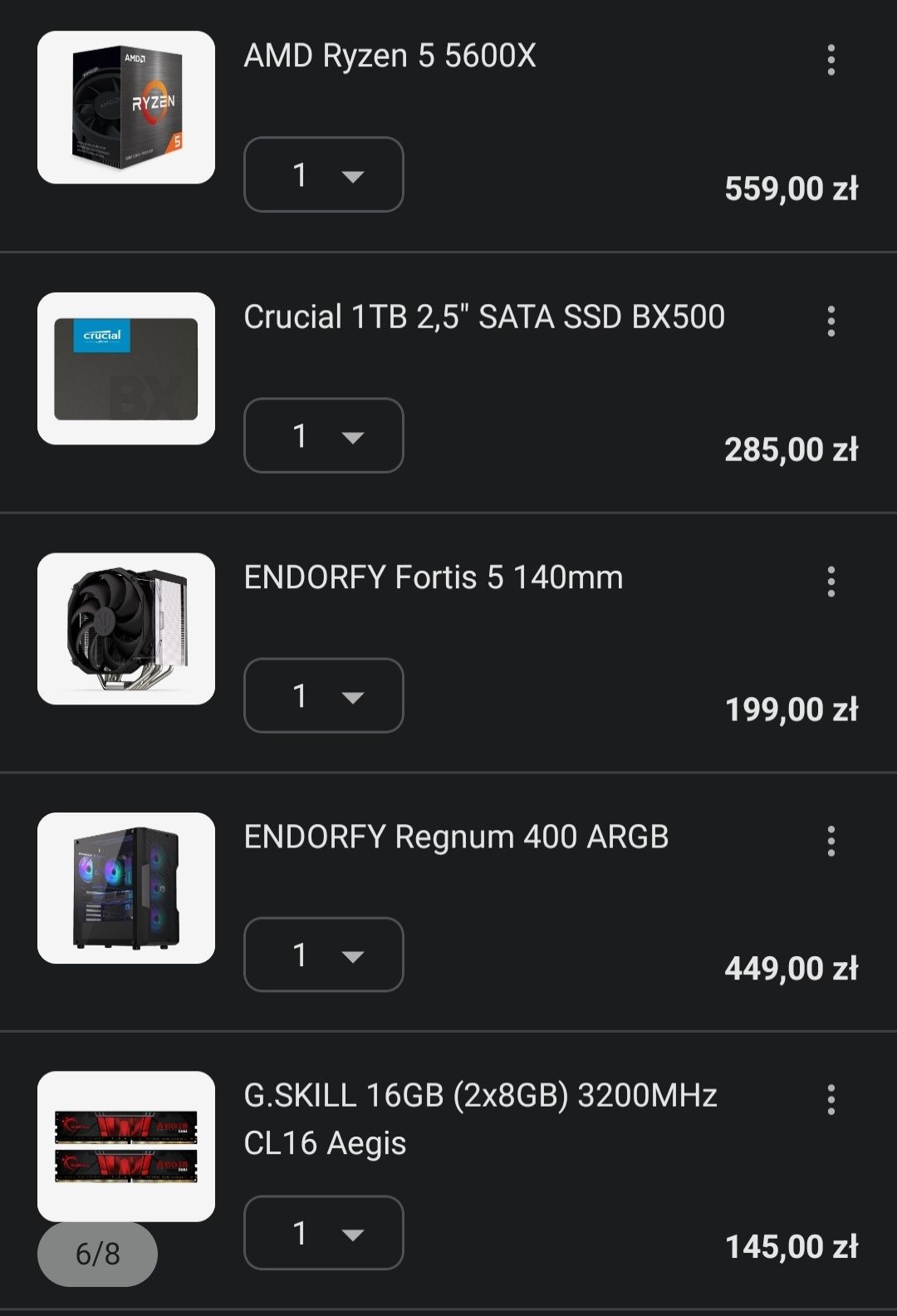 Komputer PC dane na zdjęciuach rtx 4070 ti