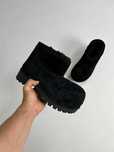 BALENCIAGA ALASKA SKI FUR BOOTS ботинки чоботи чорні уггі ugg low 43