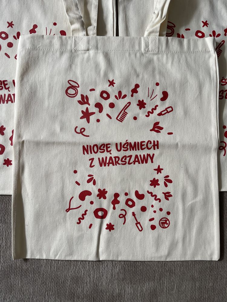 3 Torby na zakupy płócienna nowe rossmann niosę uśmiech z Warszawy