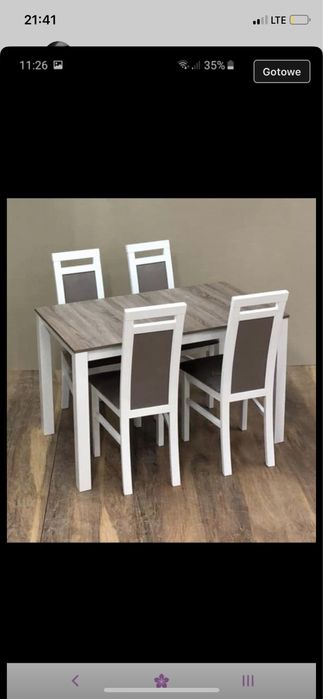 Zestaw pokojowy/ Kuchenny  Krzesla i stol Producent
