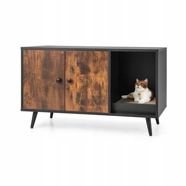 Szafka - Budka dla kota Costway 90 cm x 50 cm x 54 cm