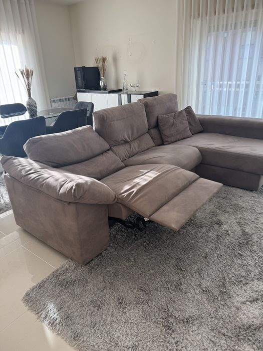 Sofa eletrico com chaise longue