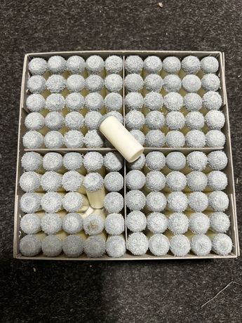 Caixa de 100 Cabeças de tacos de snooker