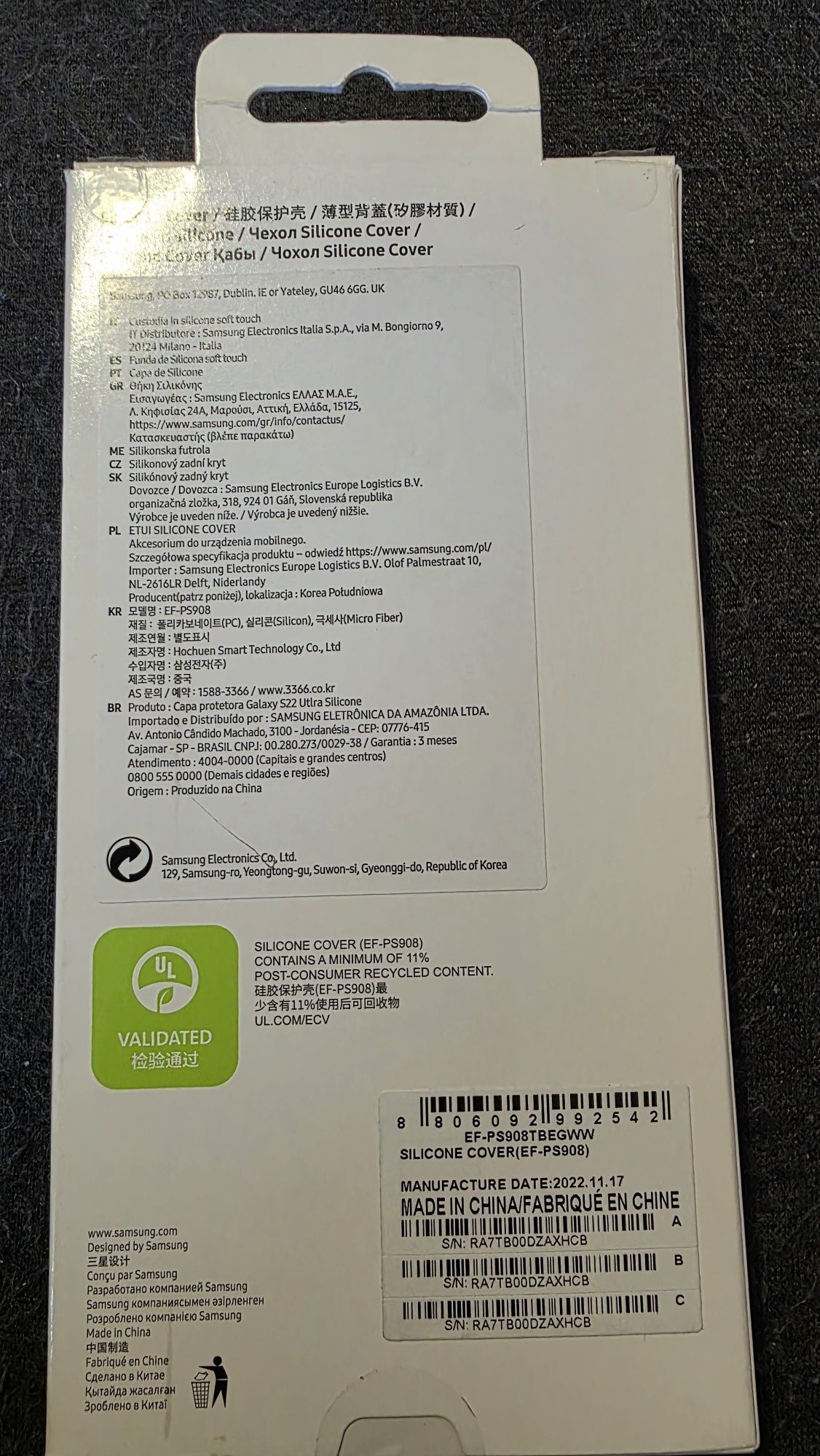 Etui silikonowe do Samsung Galaxy S22 Ultra