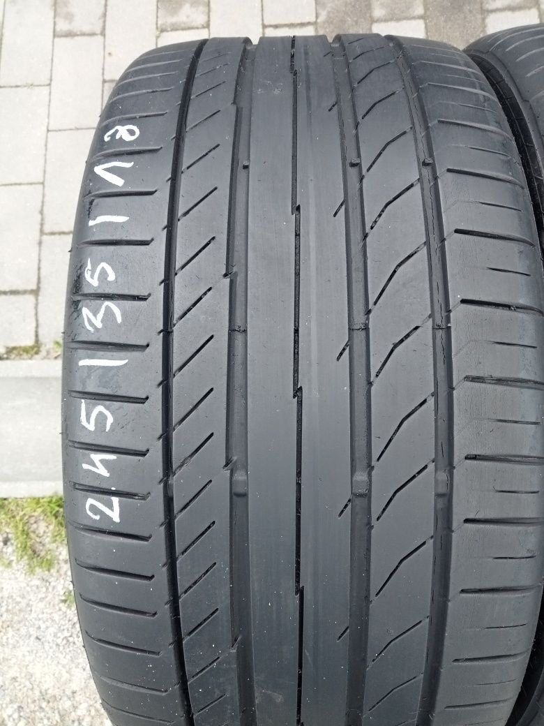 2x Opony Używane Letnie 245/35R18 Continental