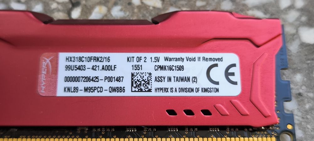 Pamięć RAM DDR3 HyperX Fury 16GB (2x8GB) Warszawa