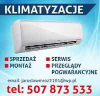 Klimatyzacja - montaż, sprzedaż, serwis, przeglądy, darmowa wycena