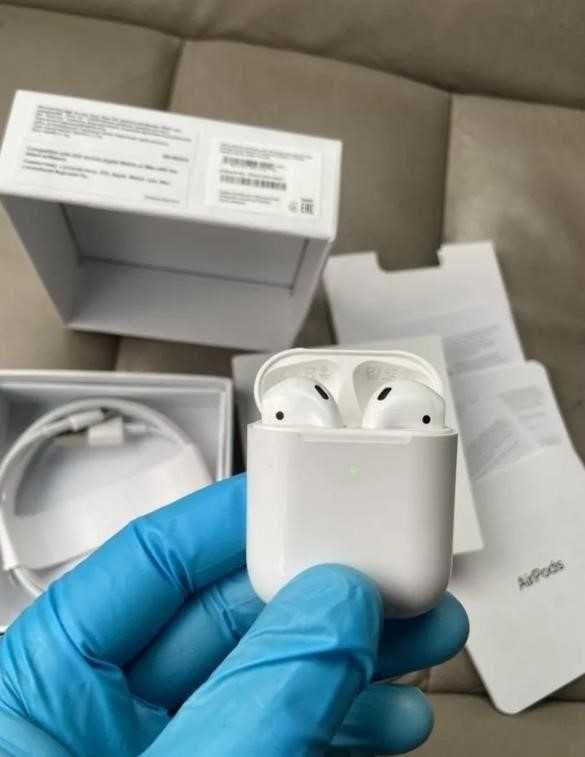 Акція!! Навушники AirPods 2 з шумоподалінням 1в1 +чохол