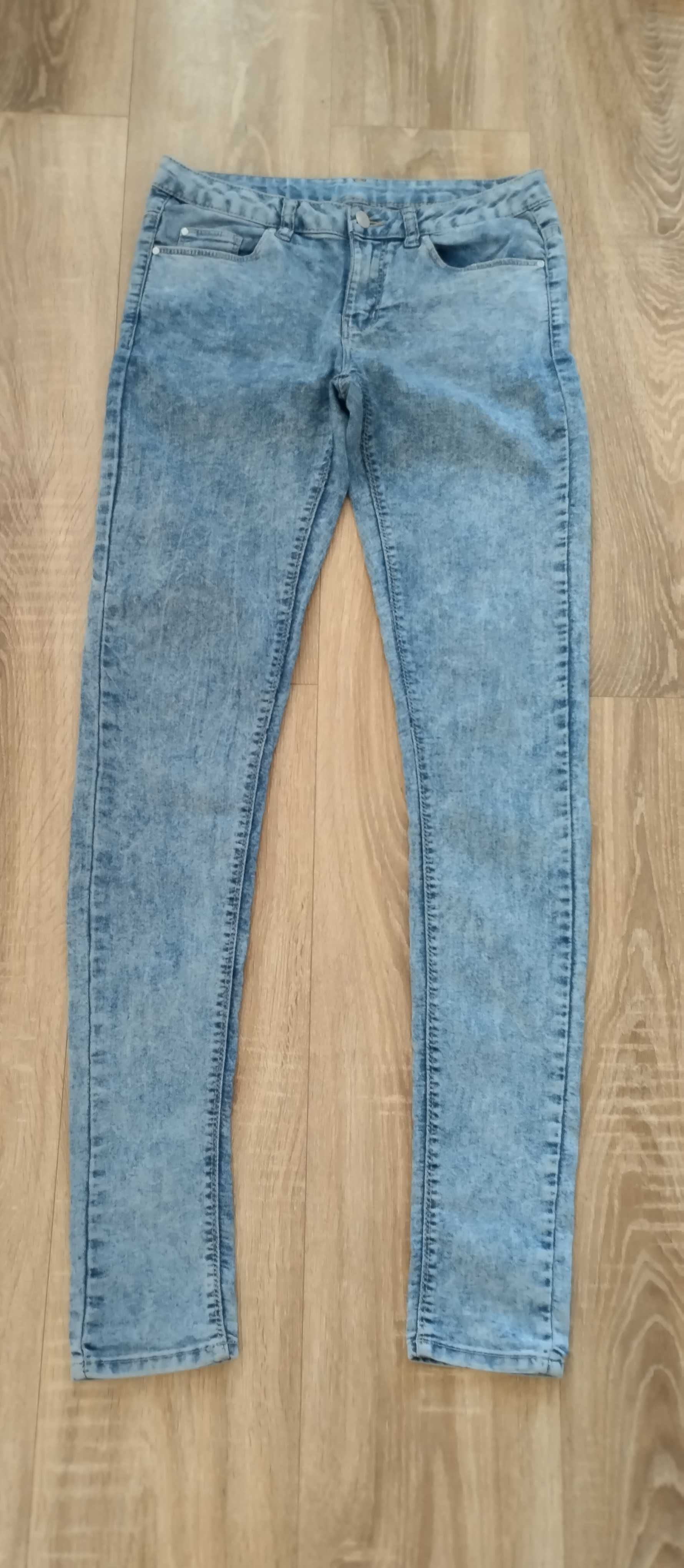 Spodnie jeansowe damskie marmurkowe 36 Denim Co