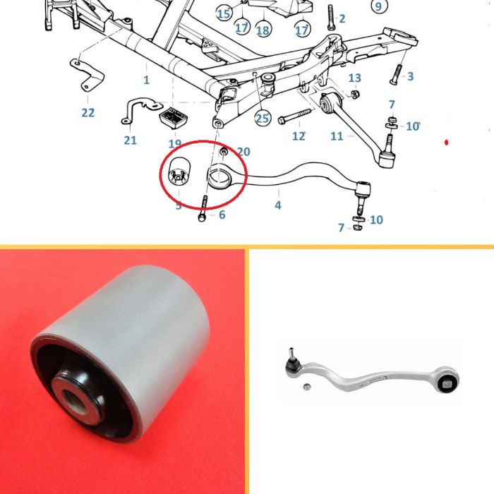 Втулка тяжки стойки стабилизатора BMW E39 ГАРАНТИЯ