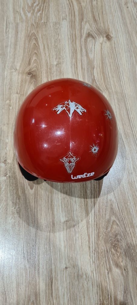 Kask narciarski Wedze 400 dla dzieci narty czerwony 52-55 M