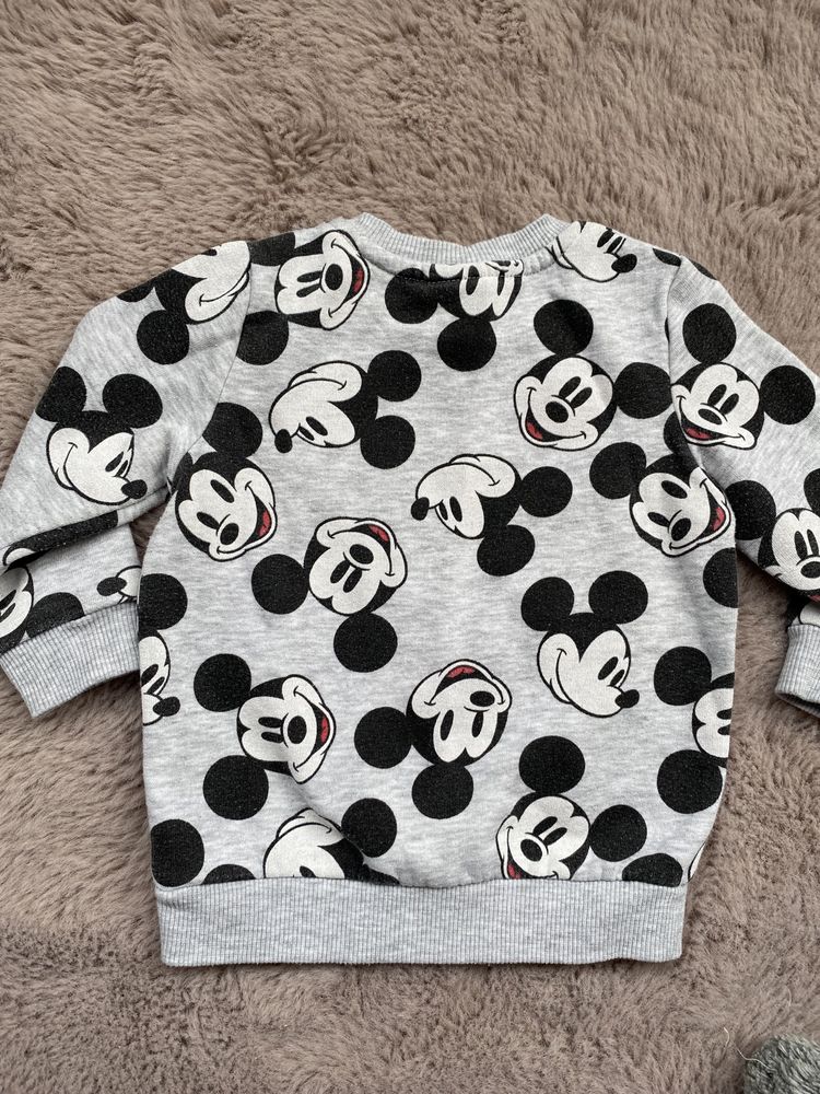 Ciepla bluza Mickey Mouse, rozmiar 86.