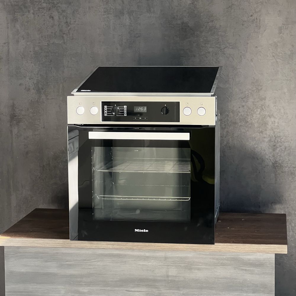 Залежна духова шафа + індукція Miele H2269-1l KM 7001 духовка индукция