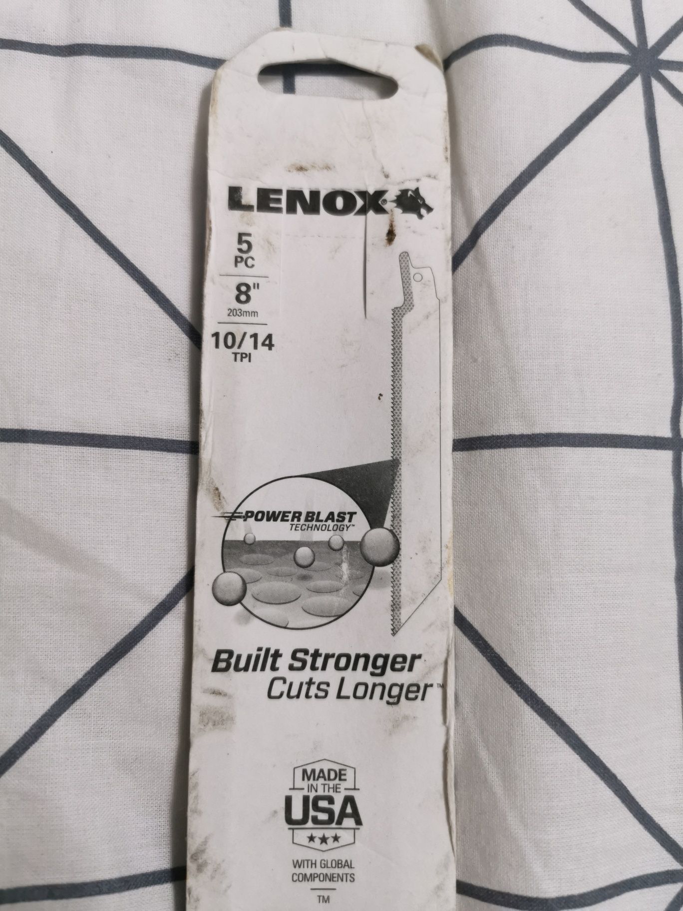 Brzeszczoty piły szablastej Lenox, Super jakości USA , 203 , 5szt.