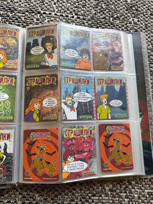 Scooby Doo коллекционные карточки Скуби Ду Скубі