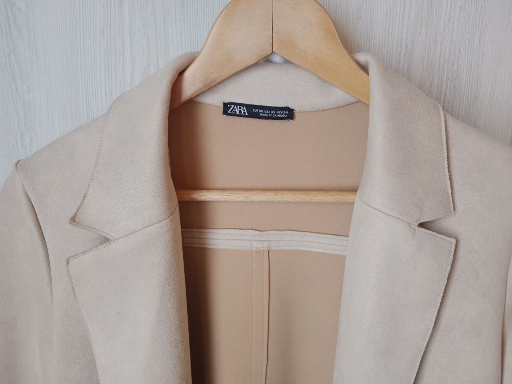 Кардиган Zara з еко замші