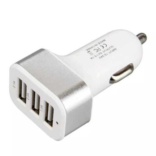 Ładowarka samochodowa 3xUSB 3.1A - Szybkie ładowanie