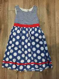 Sukienka w grochy dla dziewczynki, firma TU, rozmiar 134