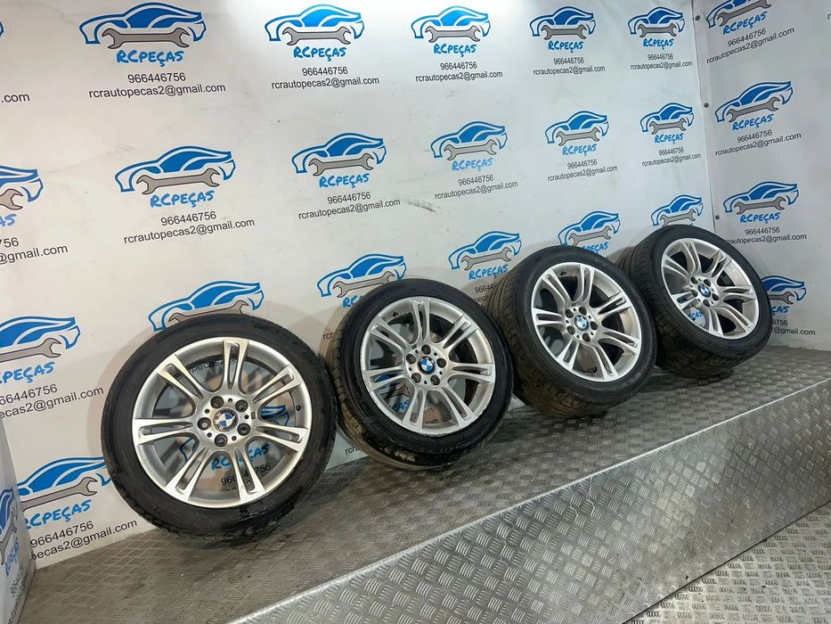 .Conjunto Jantes 18 Originais BMW Style 350M Serie 5 F10 Sedan F11 Touring 8J ET30 9J ET44 5×120