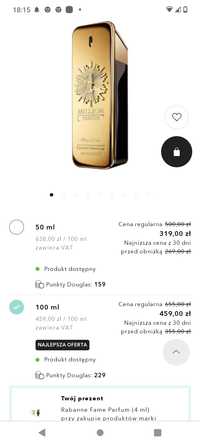 Perfum Paco Rabanne One Milion Parfum 100 ml