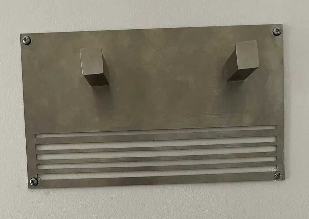 Wieszaki nierdzewne do przymierzalni 2 szt