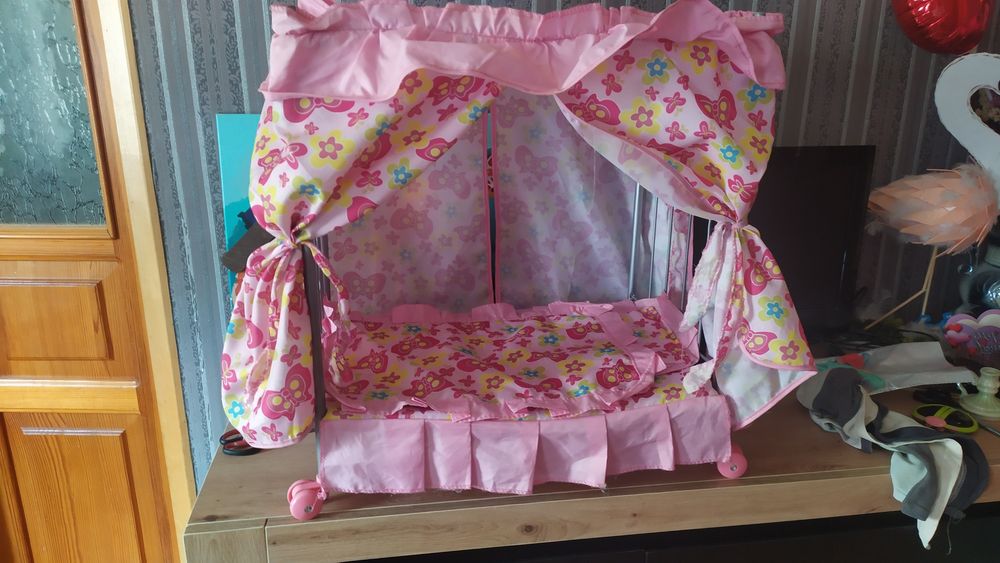 Ліжечко для ляльки, кровать для куклы