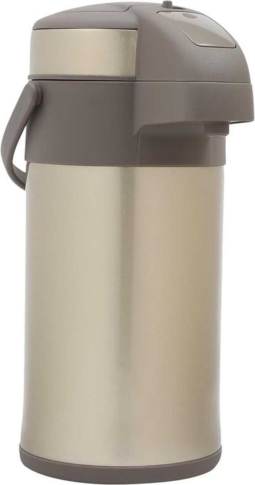 TERMOS z Pompką Do Kawy, Herbaty, Czekolady 4L Nierdzewny-ZŁOTY