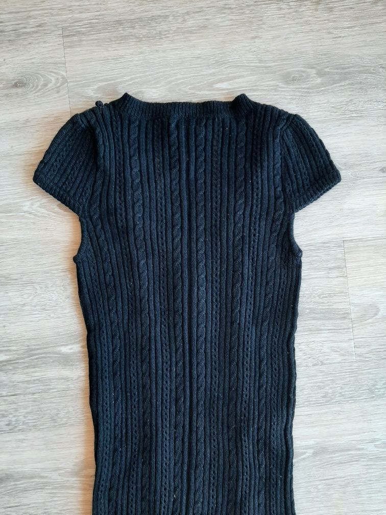 Vestido preto malha inverno M/L