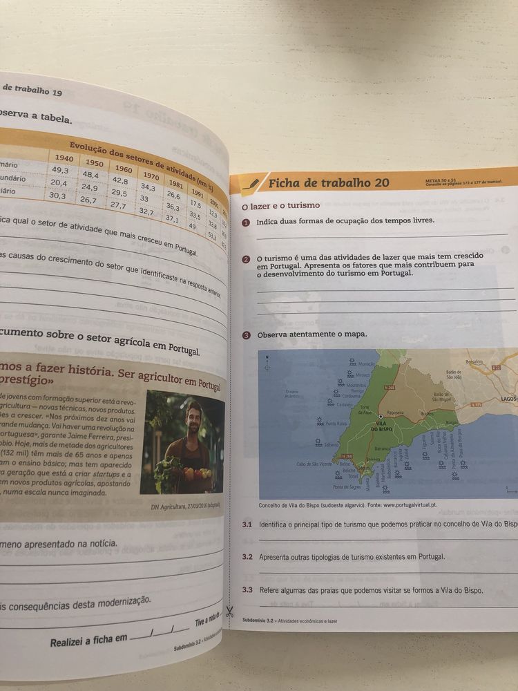 Caderno de Atividades 6º ano - História e Geografia de Portugal
