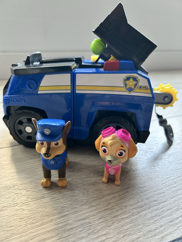 Psi Patrol transformujący pojazd 2w1 z wyrzutnią
