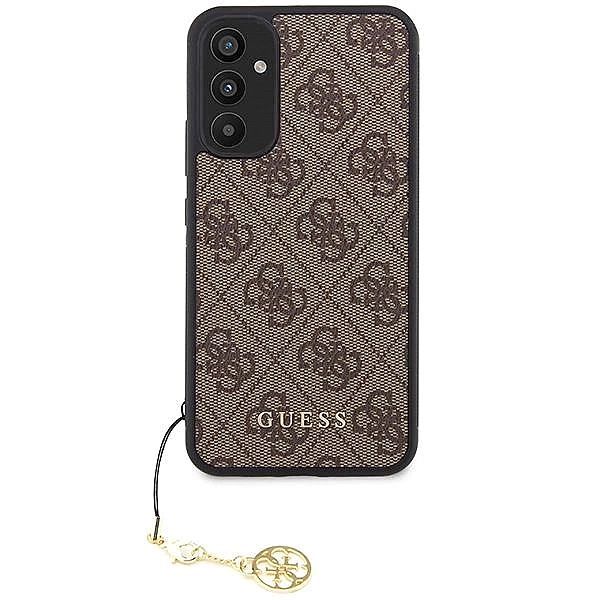 Etui Guess 4g Charms Collection na Samsung Galaxy A34/5g - brązowe