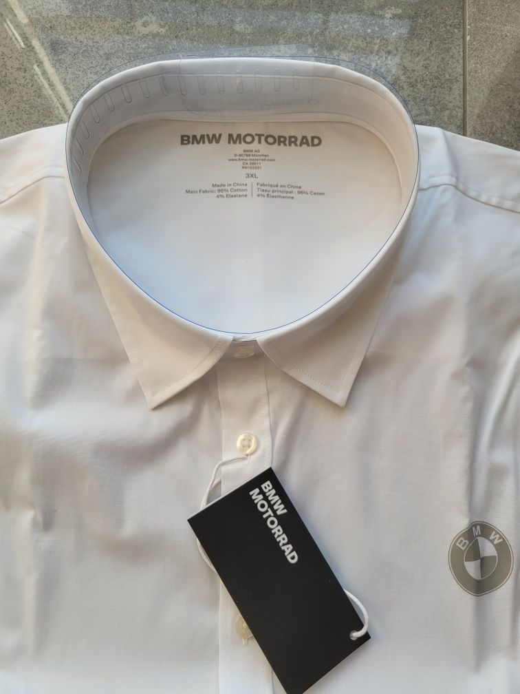Koszula męska biała bmw motorrad Nowa 3XL