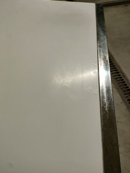 Biurko białe chrom unique z-line