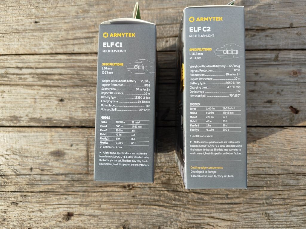Налобний ліхтар Armytek ELF C1 v2.5 USB-C Armytek ELF C2 v2.5 USB-C