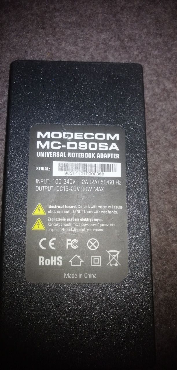 Zasilacz modecom MC 90sa