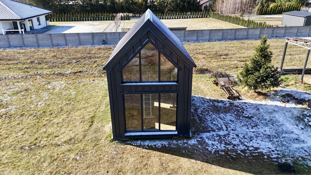 Dom modulowy 80m2, konstrukcja stalowa, plyta pir