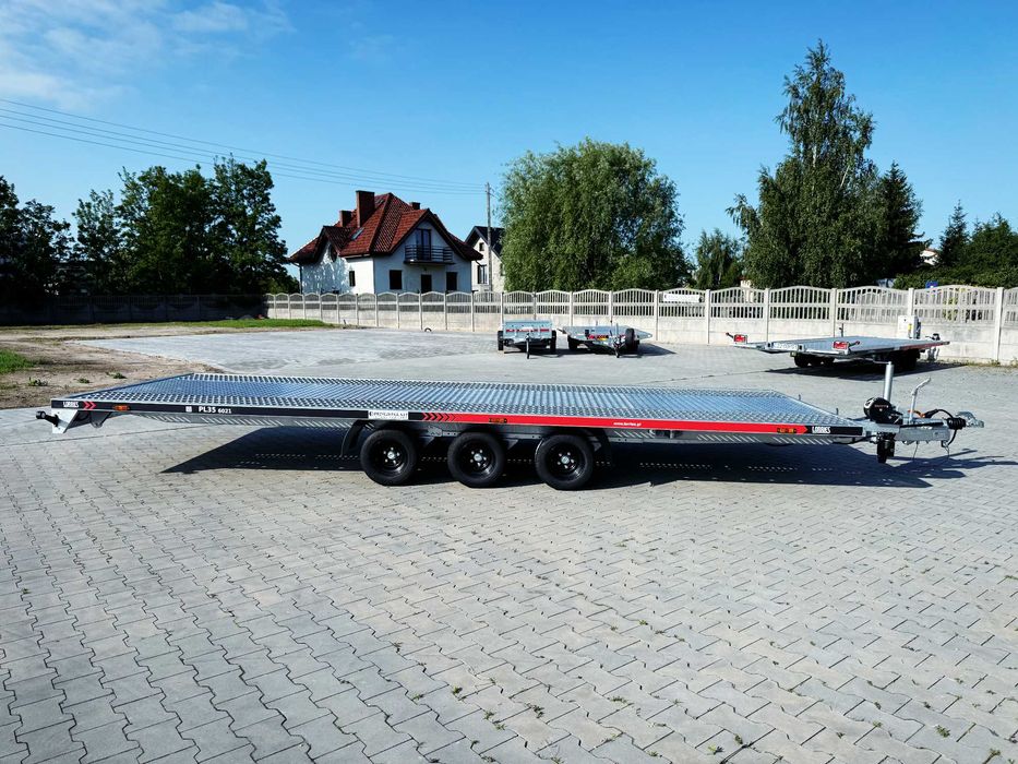 LORRIES PL35-6021 Laweta uchylna 3,5T 6m AMORTYZATORY 3 osie POMPA HYD