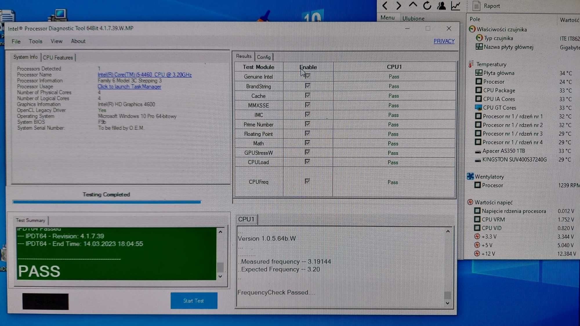 Intel Core i5 4460 4r/4w 3.4GHz