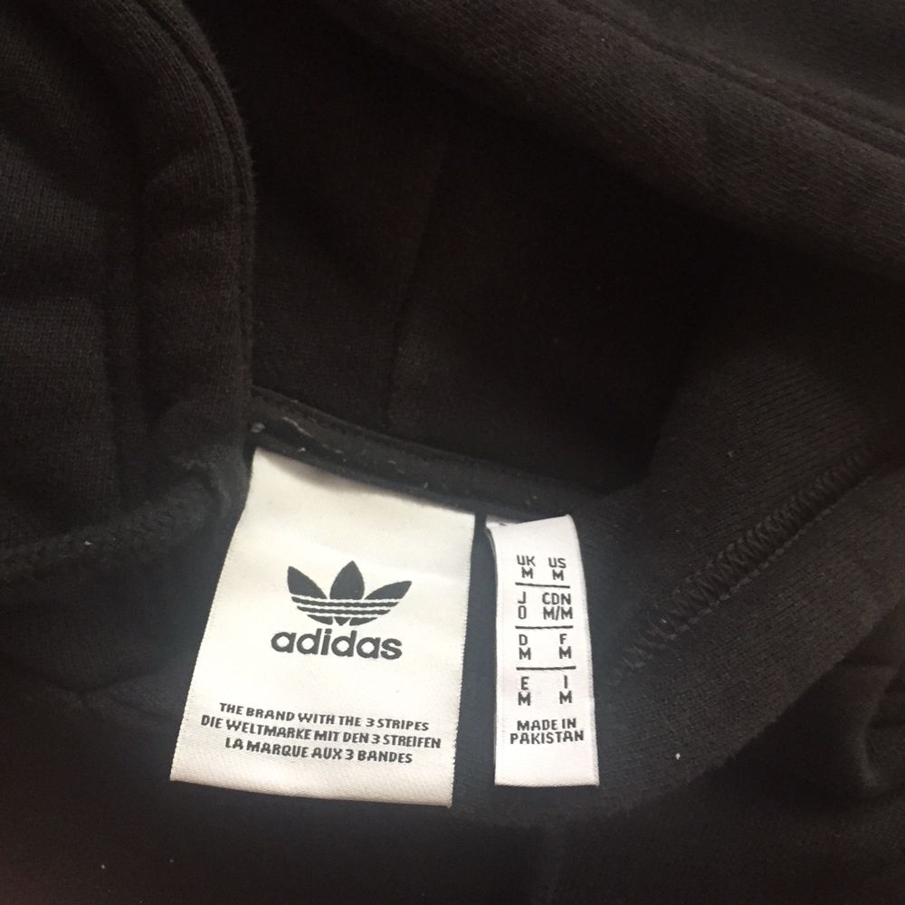 Bluza Adidas Originals logo czarna black męska oryginalna z kapturem M