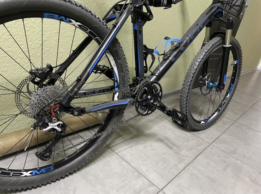 Велосипед Cube карбоновый, XT ,Reba Rock Shox