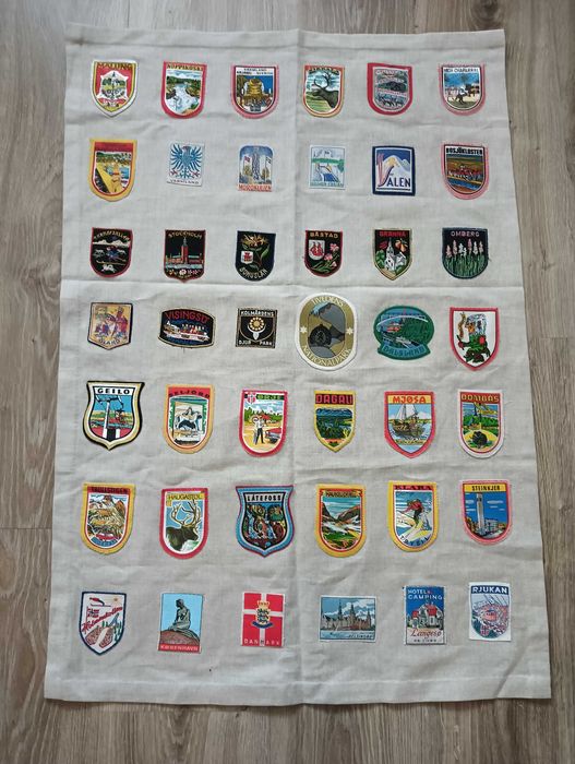 Kolekcja skandynawskich naszywek turystycznych – Szwecja, Norwegia