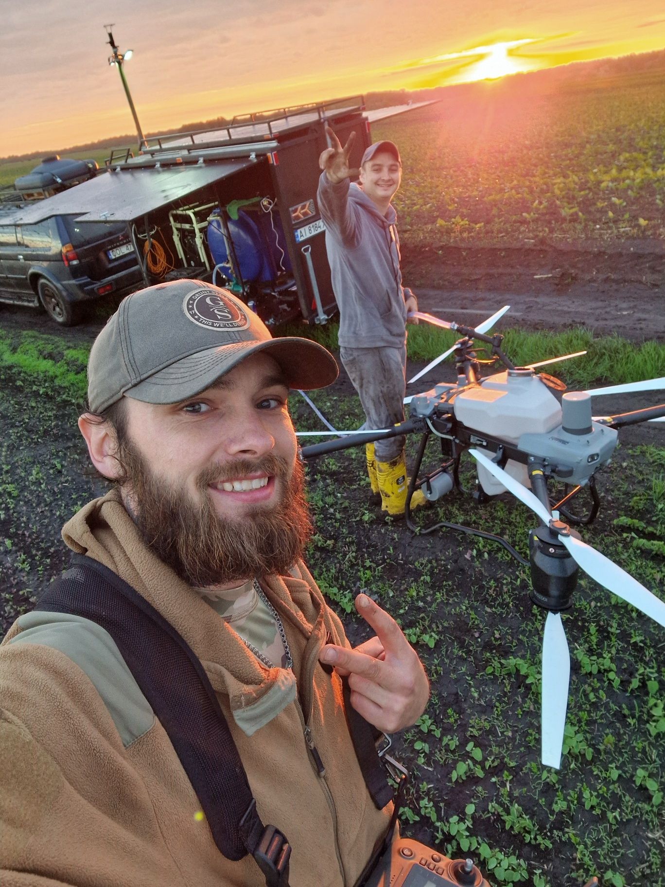 Внесення ЗЗР Агродронами DJI AGRAS T50
