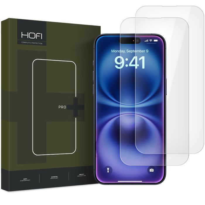 Szkło Hartowane Hofi Glass Pro+ 2-Pack Iphone 16 Clear