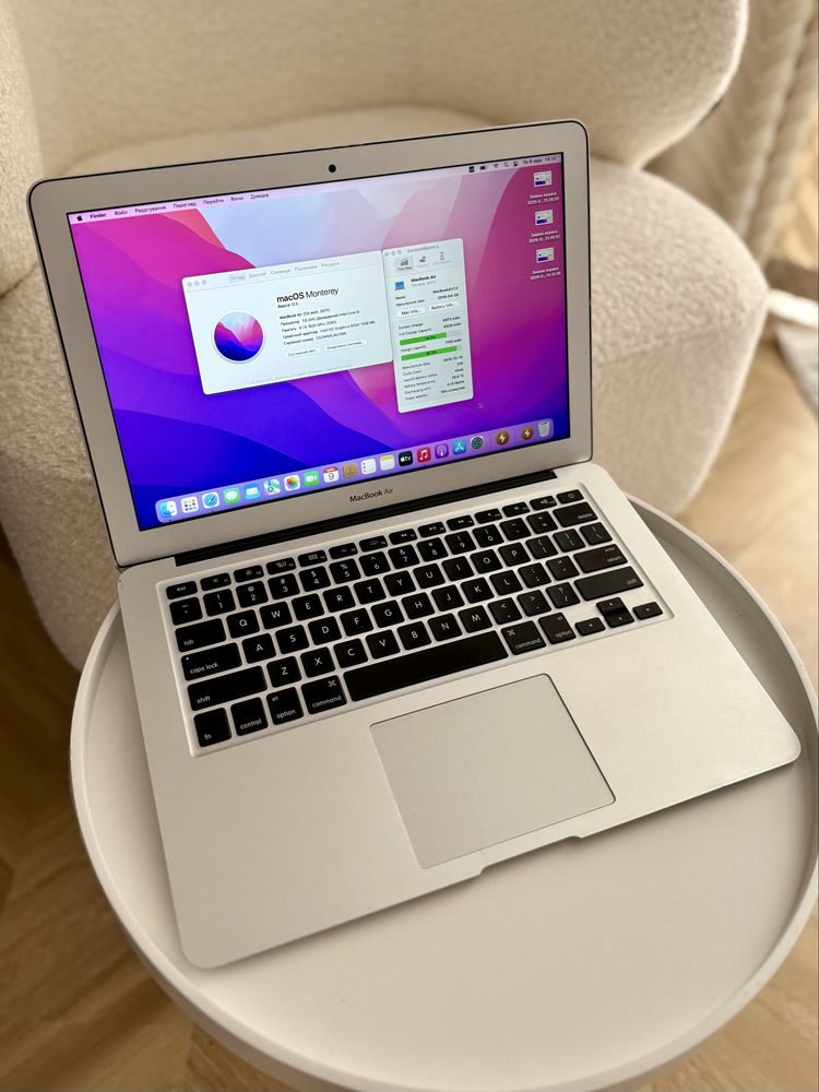 Macbook Air 13 2017 ( i5 ,8 gb Ram, 128 ssd , 91% акб )