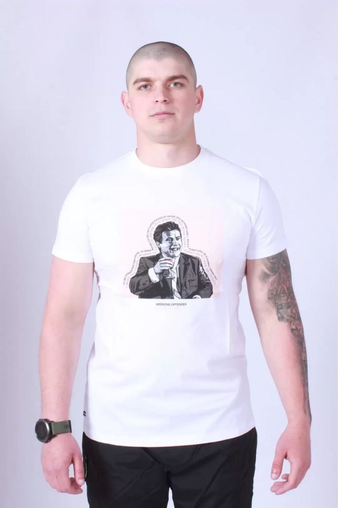 Футболка Weekend offender tommy white/black