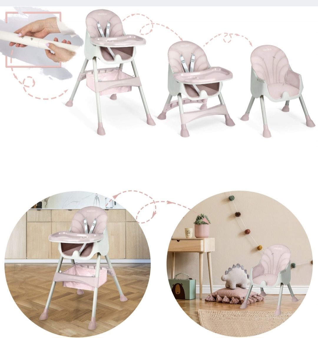 Krzesełko do karmienia Ricokids Milo 3w1