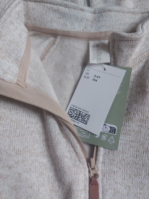 H&M флисовый теплый комбинезон 98-104 флісовий комбінезон