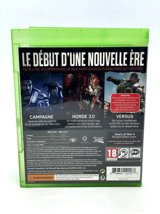 Gears of War 4 Xbox One Po Angielsku