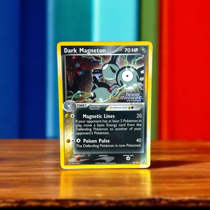 Pokémon TCG Team Rocket Returns Dark Magneton Stamped